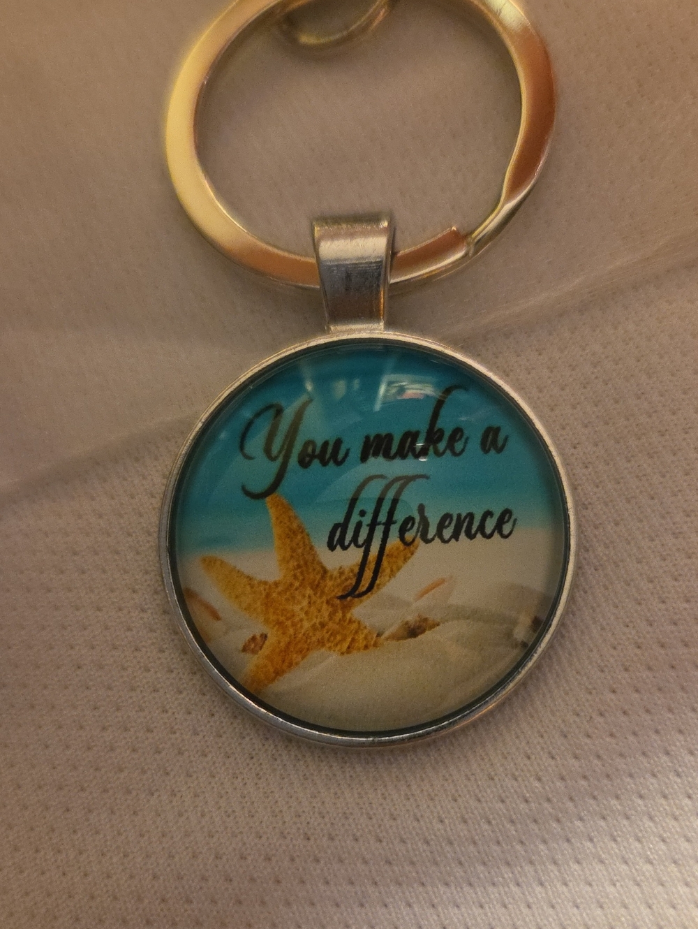 You Make a Difference Starfish Keychain Set - Picture 2 of 5